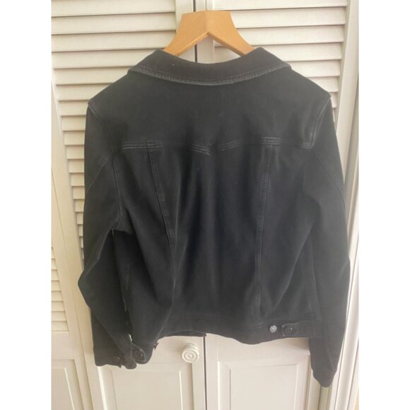 Liverpool Women's Black Denim Jacket Size L Powerflex - Picture 14 of 16